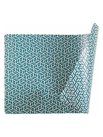 Villa d´Este 6er-Set: Tischsets "Bali" in Petrol - (L)45 x (B)30 cm