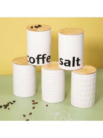 Villa d´Este Pojemnik "Salt" w kolorze białym - 750 ml