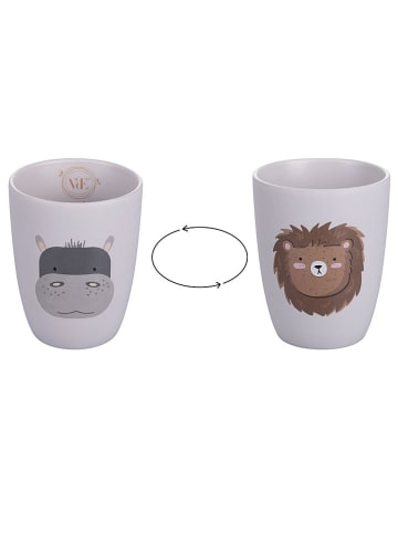 Villa d´Este Zahnbürstenbehälter "Les Pettites" in Weiß/ Braun/ Grau - 340 ml