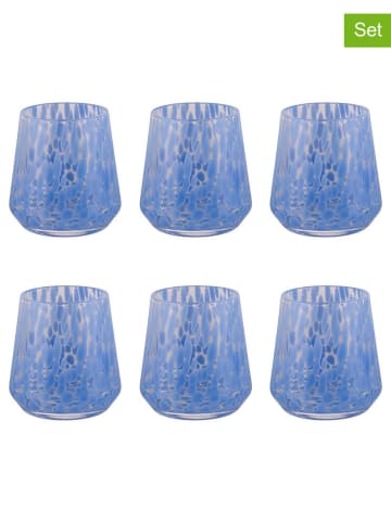 Villa d´Este 6er-Set: Gläser "Candy" in Türkis - 410 ml