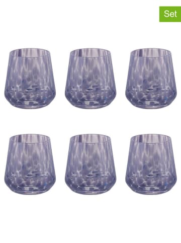 Villa d´Este Szklanki (6 szt.) "Candy" w kolorze fioletowym - 410 ml