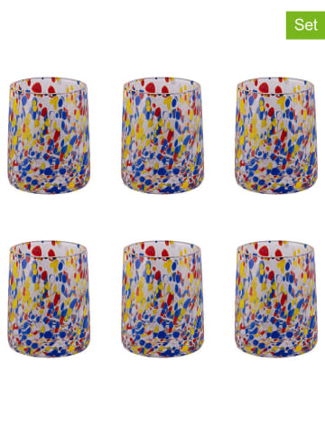 Villa d´Este 6er-Set: Gläser "Candy" in Bunt - 370 ml