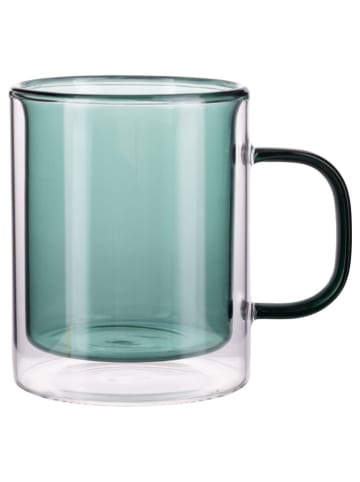 Villa d´Este 2-delige set: theeglazen "Venice Lido" groen/oranje - 310 ml