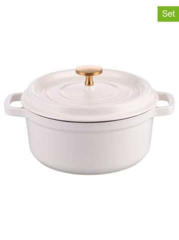 Villa d´Este 2-częściowy zestaw w kolorze białym - Ø 29 cm