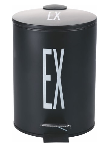 Villa d´Este Mülleimer "Bigismore" in Schwarz - 3 l