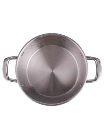 Villa d´Este 2-delige set: kookpan "Radici" zilverkleurig - Ø 16 cm