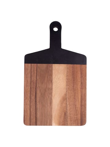 Villa d´Este Snijplank "Woody" bruin/zwart - (L)33 x (B)20 cm