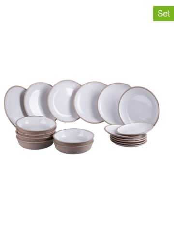 Villa d´Este 18-delig tafelservies "Bistrot" wit