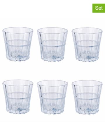 Villa d´Este 6er-Set: Likörgläser "Moment" in Transparent - 210 ml