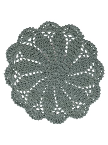 Villa d´Este Placemat "Crochet" groen - Ø 38 cm