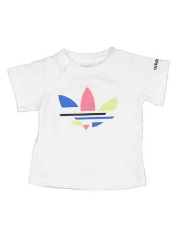 adidas 2tlg. Outfit in Weiß/ Rosa