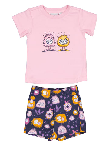 adidas 2tlg. Outfit in Rosa/ Lila