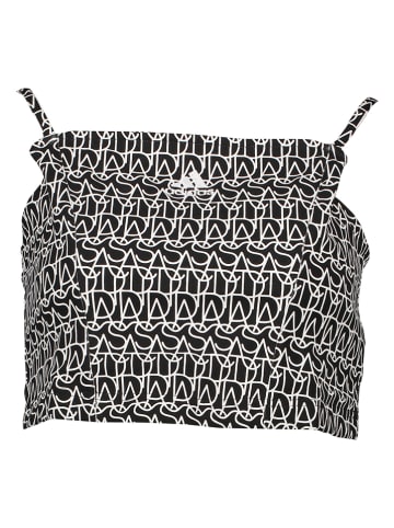 adidas Top in Schwarz/ Weiß