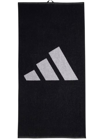 adidas Ręcznik kąpielowy "3Bar" w kolorze czarnym - 100 x 50 cm