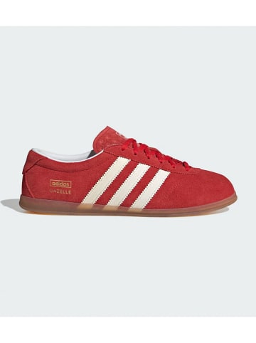 adidas Skórzane sneakersy "Gazelle" w kolorze czerwonym