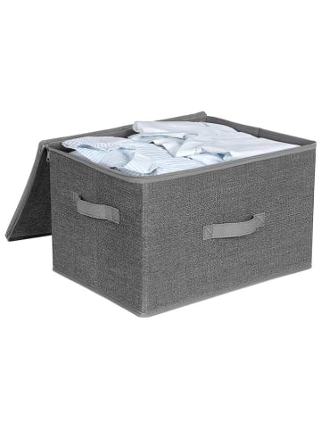 Songmics 3-delige set: opbergboxen grijs - (B)40 x (H)25 x (D)30 cm