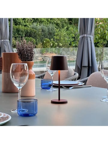 lumisky Lampa stołowa LED w kolorze brązowym - wys. 21,6 x Ø 8,2 cm