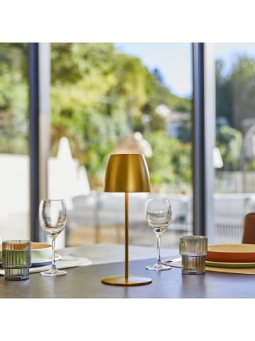 lumisky Ledtafellamp "Orlum" goudkleurig - (H)12 x Ø 30 cm