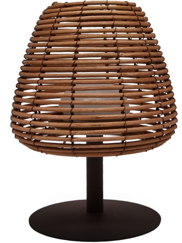 lumisky Lampa zewnętrzna LED w kolorze jasnobrązowo-czarnym - wys. 25 x Ø 19 cm