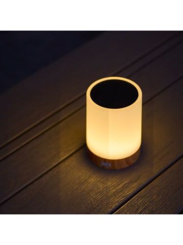 lumisky 2-delige set: ledsolarbuitenlampen ''Duolight'' wit - (H)13 x Ø 10 cm