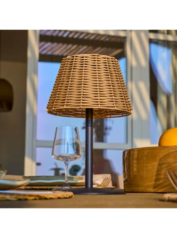 lumisky Ledsolarbuitenlamp ''Amira'' zwart/lichtbruin - (H)17,5 x Ø 16 cm