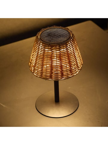 lumisky Ledsolarbuitenlamp ''Amira'' zwart/lichtbruin - (H)17,5 x Ø 16 cm