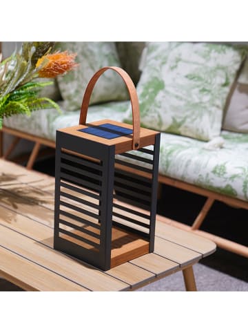 lumisky Solar-Laterne "Ferian" in Braun - (B)20 x (H)35 x (T)20 cm