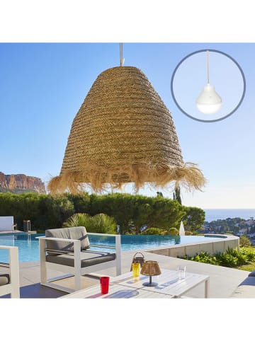 lumisky Lampa wisząca LED "Big Anafi" w kolorze beżowym - wys. 80 x Ø 100 cm