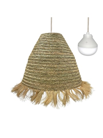 lumisky Lampa wisząca LED "Big Anafi" w kolorze beżowym - wys. 80 x Ø 100 cm