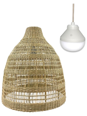 lumisky LED-Außenleuchte "Freya" in Hellbraun - (H)56 x Ø 49 cm