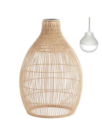 lumisky LED-Außenleuchte ''Holiday'' in Beige - (H)42,5 x Ø 29 cm
