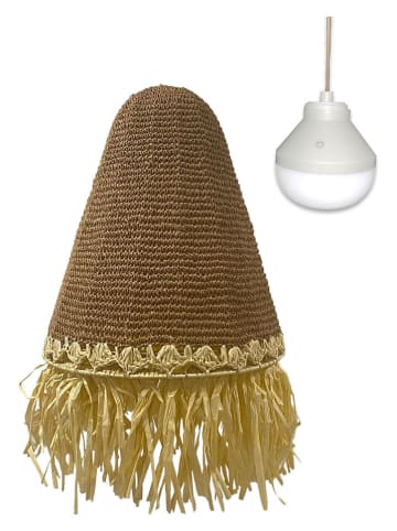 lumisky LED-Außenleuchte "Paloma" in Hellbraun - (H)65 x Ø 40 cm