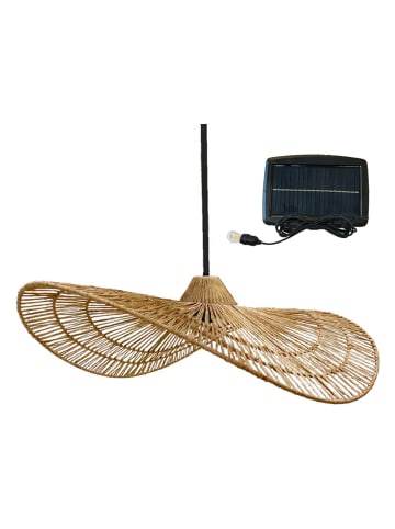 lumisky LED-Solarleuchte "Marbella" in Natur - (H)14 x Ø 62 cm