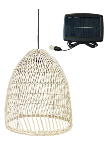 lumisky LED-Solarleuchte "Paulo" in Natur - (H)45 x Ø 40 cm