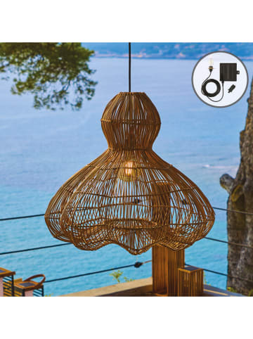 lumisky LED-Solarleuchte ''Ronda'' in Hellbraun - (H)53 x Ø 60 cm