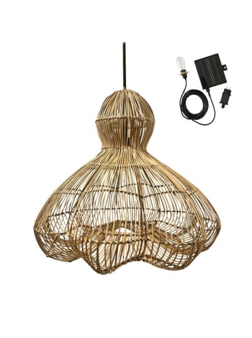 lumisky LED-Solarleuchte ''Ronda'' in Hellbraun - (H)53 x Ø 60 cm