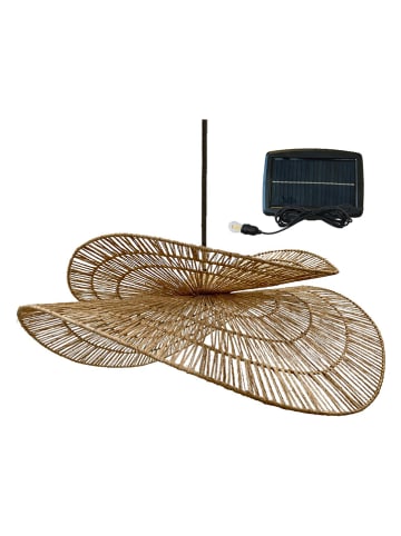lumisky LED-Solarleuchte "Solara" in Natur - (H)21 x Ø 80 cm