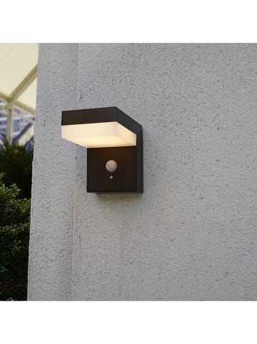 lumisky Solarna lampa ścienna w kolorze czarnym - 16,5 x 9,5 x 12,5 cm