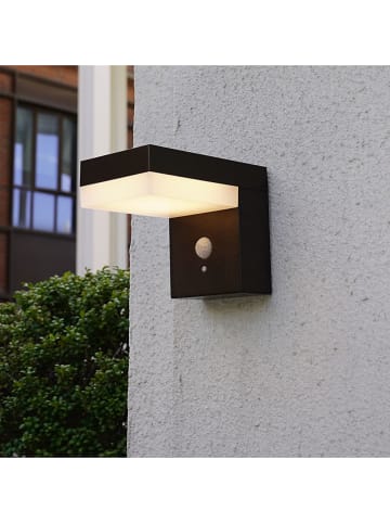 lumisky Solarna lampa ścienna w kolorze czarnym - 16,5 x 9,5 x 12,5 cm