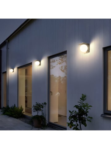 lumisky Solarna lampa zewnętrzna LED "Bolly" w kolorze czarnym - 13,7 x 15,1 x 13 cm