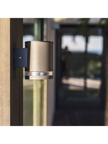 lumisky 2-delige set: solarwandlampen "Helio" zwart - (B)12 x (H)9 x (D)11,5 cm