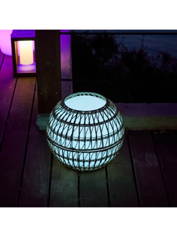 lumisky Außenleuchte ''Bobby'' in Weiß/ Hellbraun - Ø 40 cm