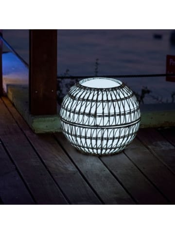 lumisky Außenleuchte ''Bobby'' in Weiß/ Hellbraun - Ø 40 cm