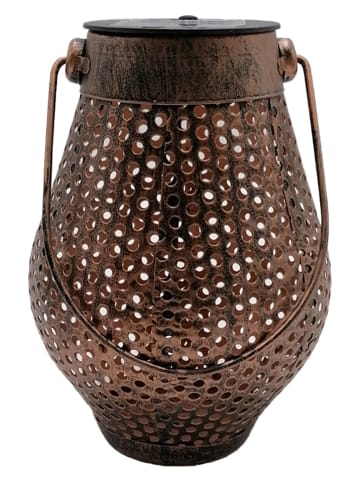 lumisky Lampa solarna LED "Doty" w kolorze brązowym - wys. 17 x Ø 13 cm