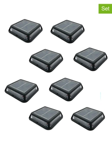 lumisky 8-delige set: ledbuitenlampen "Quadry" zwart
