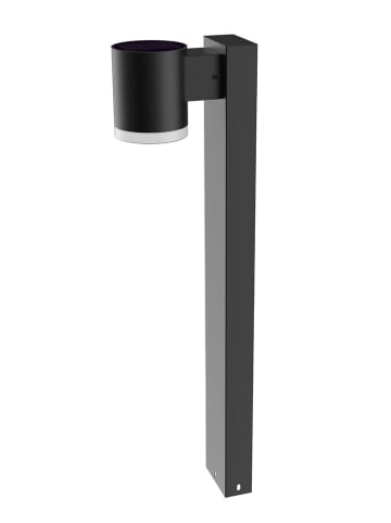 lumisky Zewnętrzna lampa solarna LED w kolorze czarnym - 18,8 x 70 x 10,1 cm