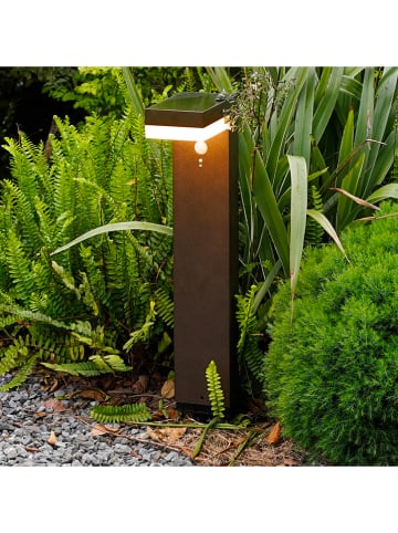 lumisky Zewnętrzna lampa solarna LED "Cenova" w kolorze brązowym - 18,8 x 70 x 10,1 cm