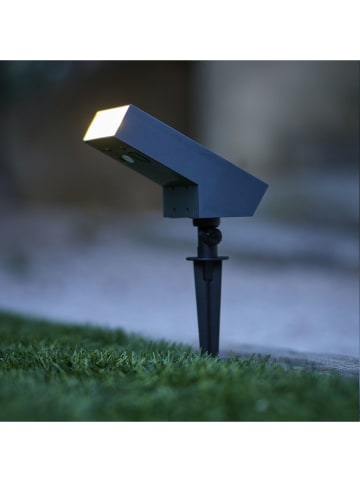 lumisky LED-Solar-Bodenspot ''Soltek'' in Grau - (B)13 x (H)8,5 x (T)6 cm