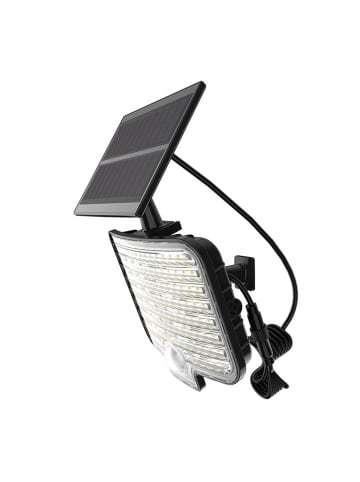 lumisky 2-delige set: ledsolarlampen zwart - (B)14,8 x (H)9,6 cm