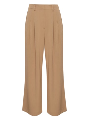 MOSS COPENHAGEN Spodnie w kolorze jasnobrązowym